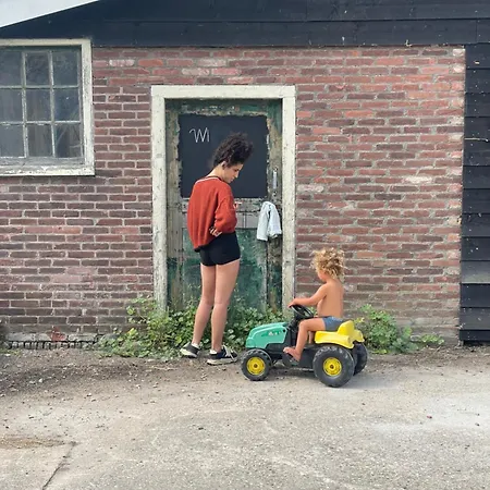 Vintage Caravan In Old Orchard At Farm Huize Blokland Hem