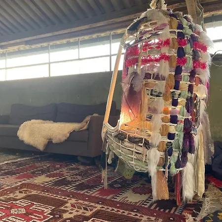 Vintage Caravan In Old Orchard At Farm Huize Blokland Κάμπινγκ